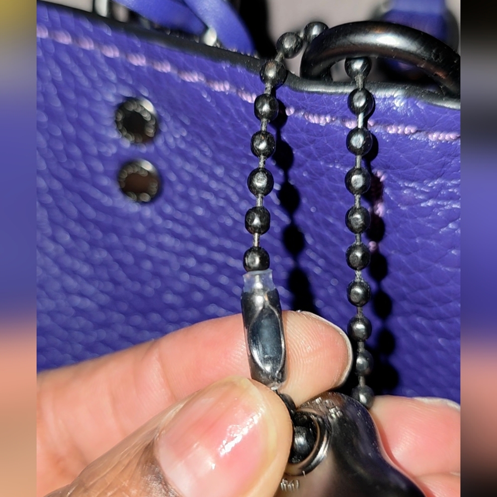 Coach LIMITED EDITION Rogue 25 Disney Dark Fairy-Purple+Coach Minnie Charm & Bow - Picture 9 of 10